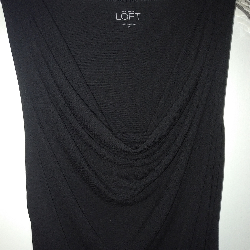 Ann Taylor drape neck top, size M